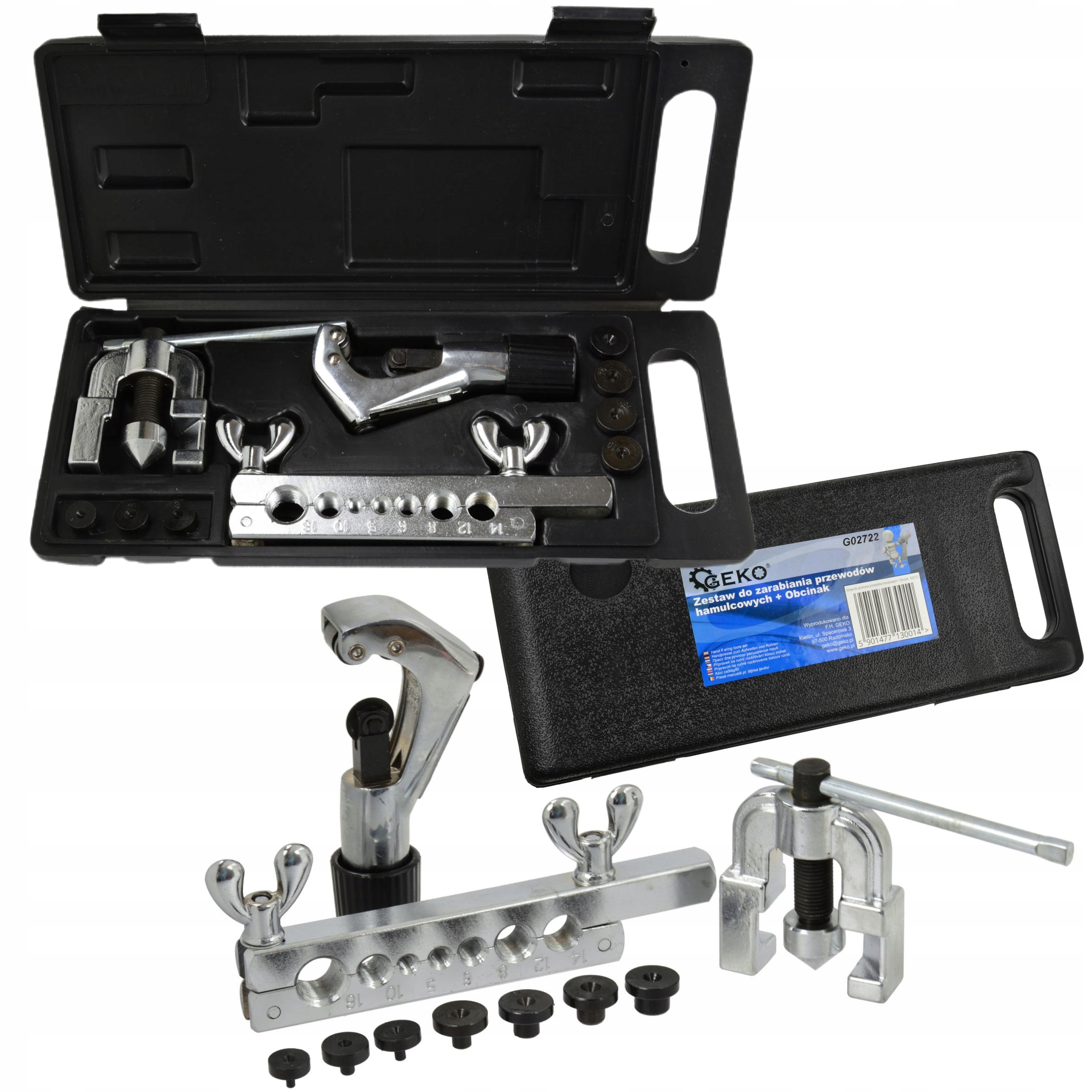 ZESTAW PRASKA DO ZARABIANIA PRZEWODÓW HAMULCOWYCH