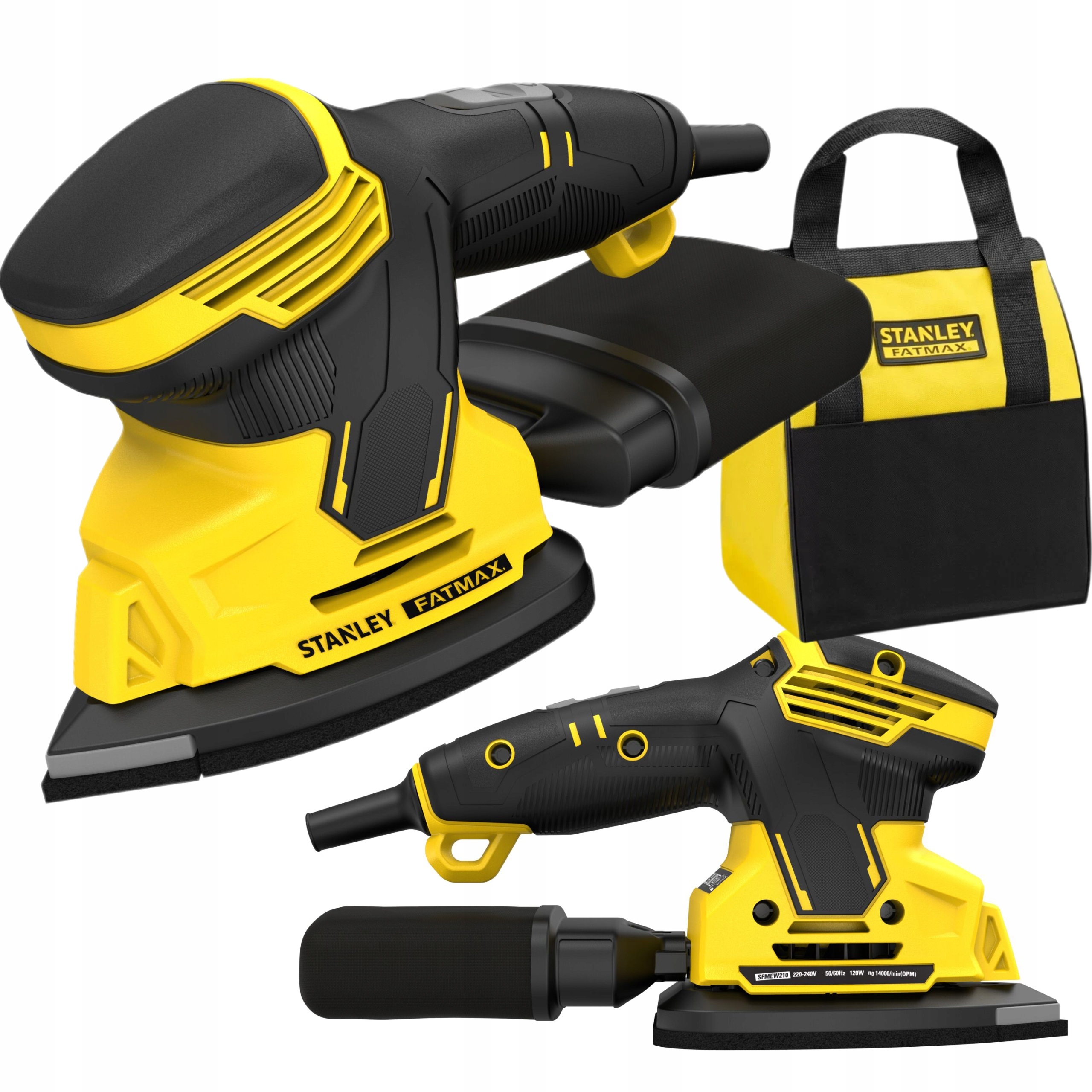 STANLEY SZLIFIERKA OSCYLACYJNA DELTA DO DETALI 120W FATMAX SFMEW210S +TORBA