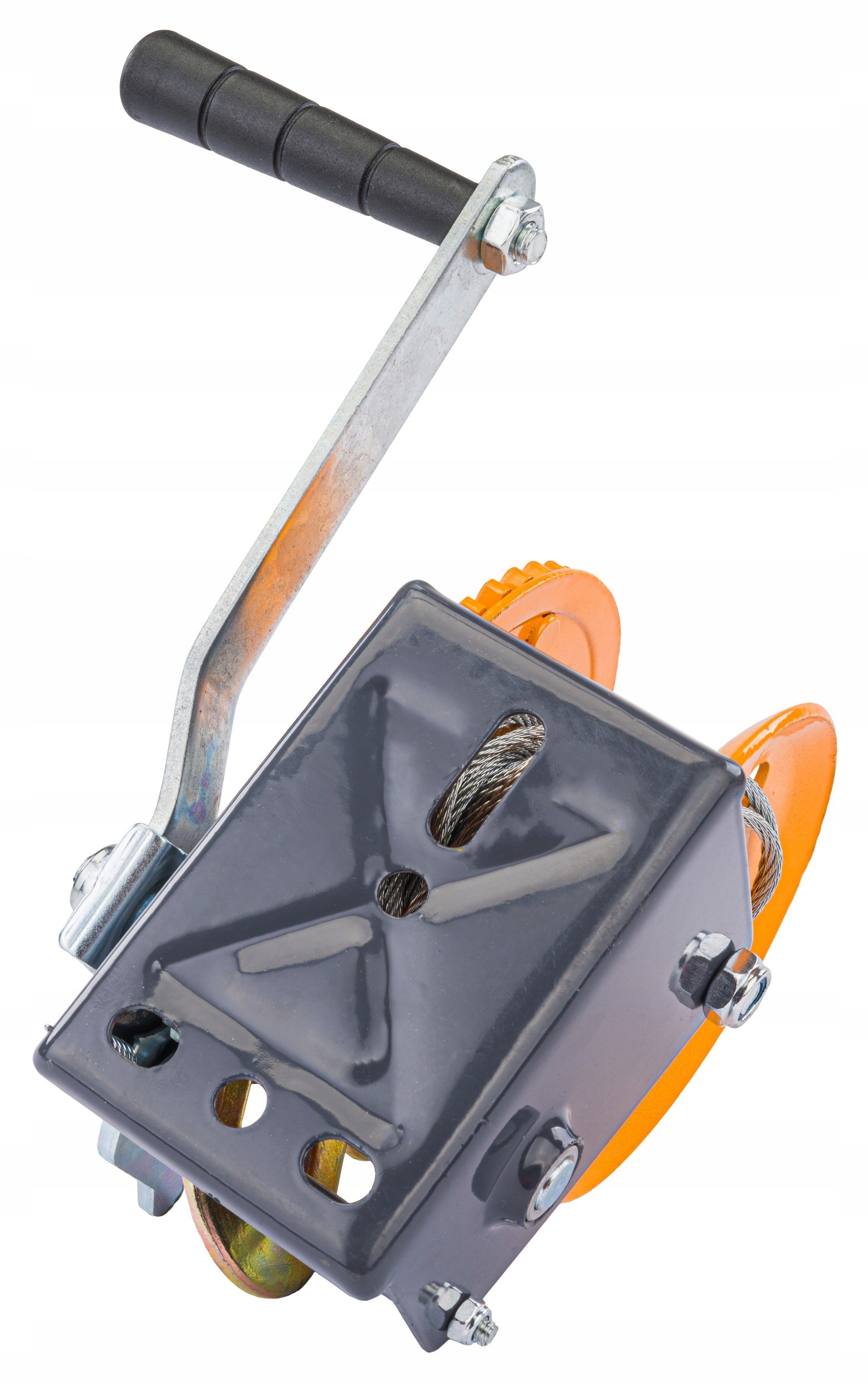 LINOWA WCIĄGARKA WYCIĄGARKA KORBOWA RĘCZNA 454KG 5M NA KORBĘ ŁÓDKA LAWETA