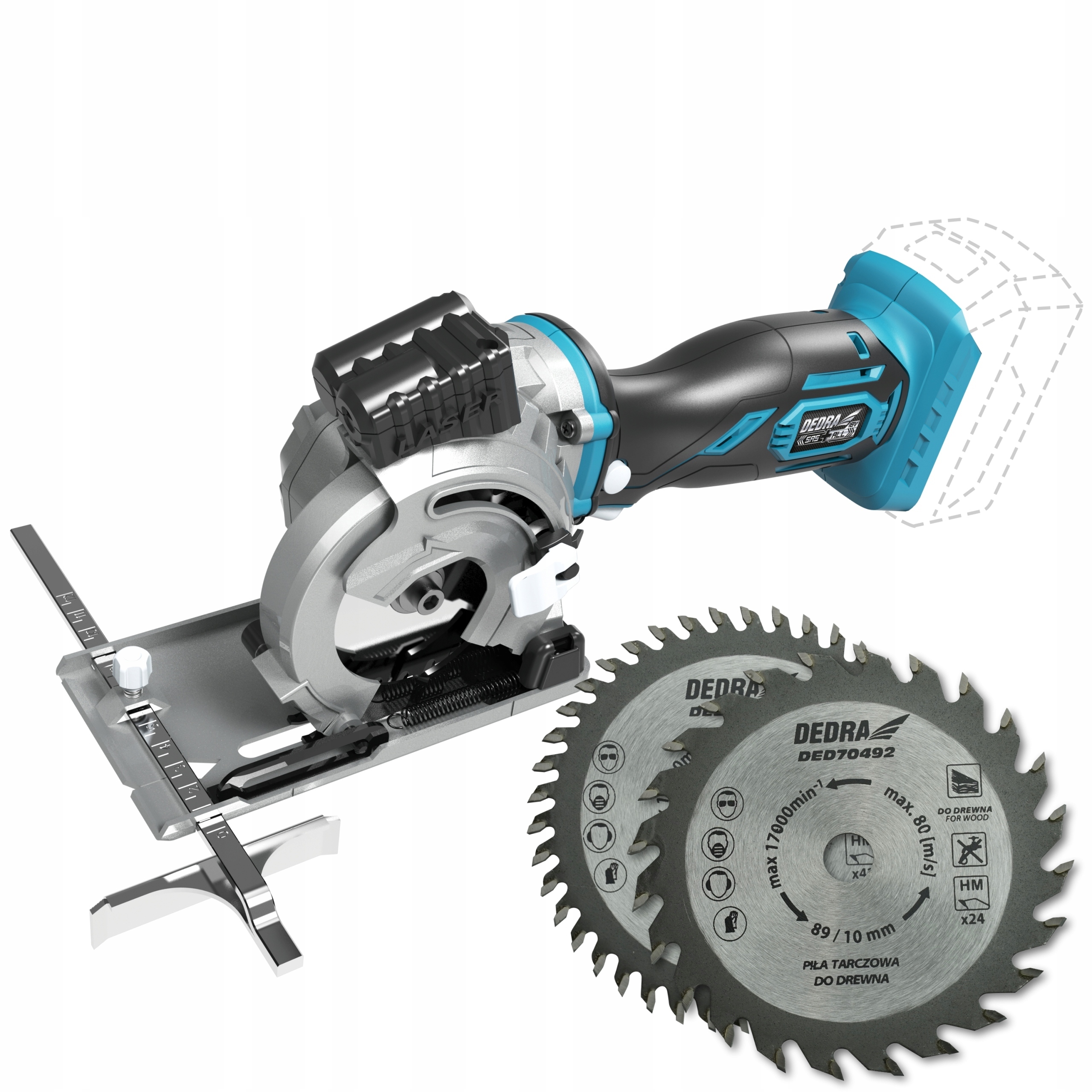 DEDRA PIŁA MINI PILARKA Aku. 18V Tarczowa SAS+ 5Ah