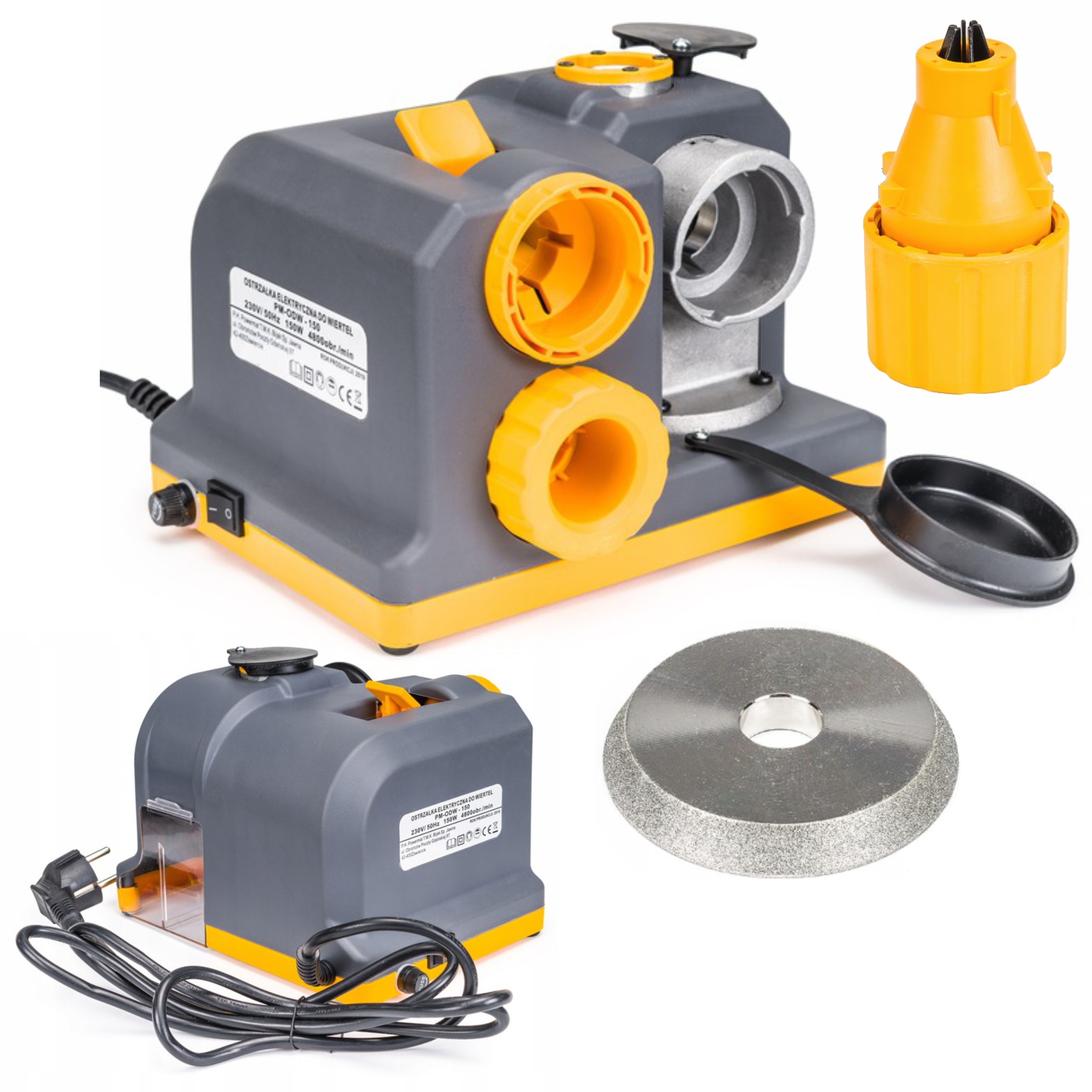 ELEKTRYCZNA PROFESJONALNA OSTRZAŁKA DO WIERTEŁ 150W 3-13MM PM-ODW-150