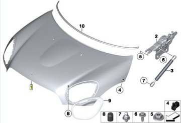 Капот mini countryman r60 jcw фото №1