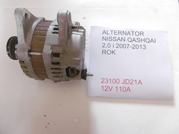 Генератор qashqai 2,0i 2007-2013 год 23100 jd71b фото №1