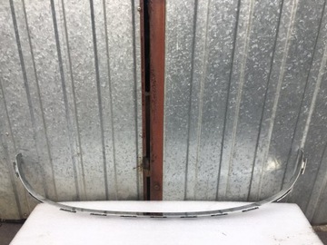 Peugeot 407 хромированная планка средняя бампера 04 фото №1