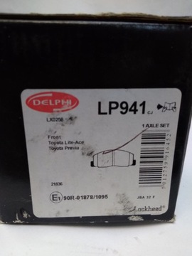 Delphi lp941 набор тормозные колодки тормозных, тормоза дисковые фото №1