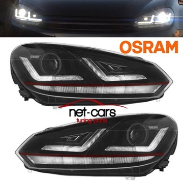 Фари vw golf 6 led osram hella xeonon gti r фото №1