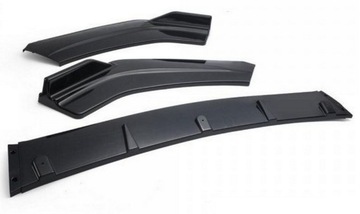 Спліттер передньої бампера універсальний спойлер накладка 3 запчастини фото №1