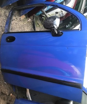 Дверь левая daewoo matiz синий 25u фото №1