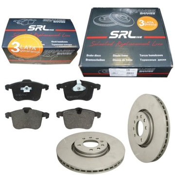 Srl диски тормозные колодки перед opel vectra c signum 314mm фото №1