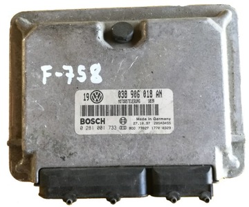 Ecu vw golf iv 1.9tdi 038906018an 0281001733 фото №1