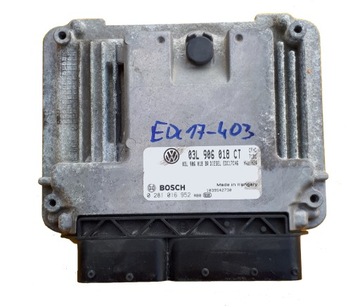 Ecu skoda octavia 2.0tdi 03l906018ct 0281016952 фото №1