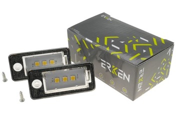 Лампочки 3 x led підсвітка номерного знака реєстрації audi a4 b6 b7 a6 c6 q7 фото №1