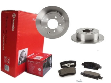 Диски + тормозные колодки brembo зад dodge caliber avenger фото №1