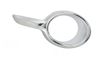 Рамка хром галоген решётка peugeot 208 12- правая фото №1