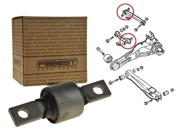 Втулка wahacza/drążka заднього поперечного mab-079 фото №1