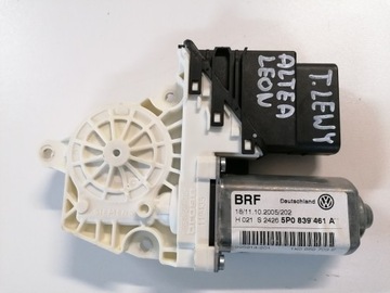 Двигунчик скло зад лівий 5p0839461a vw seatleon altea toledo iii фото №1