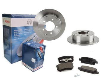 Диски + тормозные колодки bosch зад jeep compass patriot фото №1