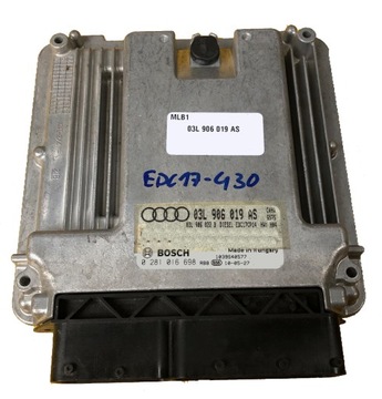 Ecu audi q5 2.0tdi 03l906019as 0281016698 додам фото №1