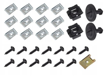 Кліпса застібки śróbki захист двигун audi a4 b7 04-07 фото №1