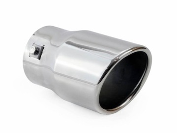 Наконечник вихлоп сталь нержавіюча хром fi90mm фото №1