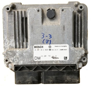 Ecu opel vectra c 1.9 0281012868 55201791 dm dopis фото №1