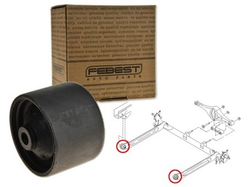 Втулка балка зад задньої nab-116 фото №1