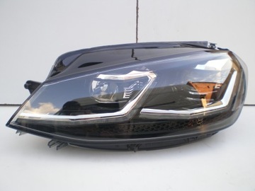 Лампа перед vw golf 7 vii рестайлінг ліва повний led європа фото №1