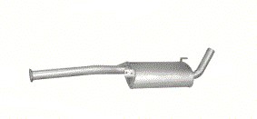 Глушник nissan terrano ii poj.2,7d 99-06r. фото №1