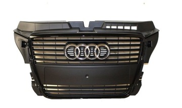 Решётка радиатор решётка радиатора перед чёрный mat audi a3 8p фото №1