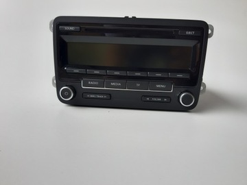 Радио cd vw passat b7 golf 6 touran 1k0035186an фото №1