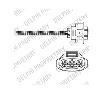 Delphi лямбда-зонд opel astra g 1.8 16v 09.00-05. фото №1