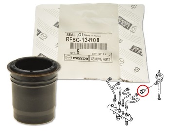 Сальник инжектора rf5c-13-r08 оригинальный номер mazda фото №1