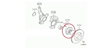 Ступиця колесо підшипник перед передні kia rio stonic 2016-2020 нове oem фото №1