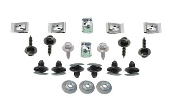 Набір кліпси кріплення підкрилки berlingo partner ds4 фото №1