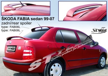 Спойлер спойлер do skoda fabia sedan 99- 2 типи фото №1
