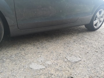 Планка пороговая левая сторона audi tt 8j lx7z фото №1