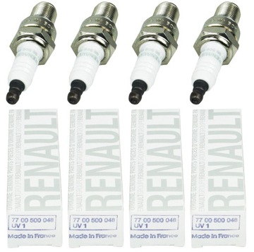 4x свеча зажигания зажигания renault clio megane laguna фото №1