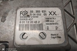 Комп'ютер двигуна ecu opel vectra c estate 55355631 1.8l бензин 2004 фото №1