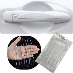 4x стопперы отбойники наклейки защитные na дверь зеркало автомобиля bezbarwne фото №1