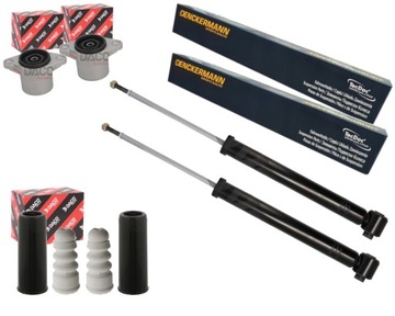 2x амортизаторы + подушки защитные накладки i отбойники vw passat b5 b5.5 audi a6 c5 зад фото №1