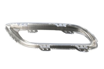 Рамка решётка бампера зад левая хром mg zs 08.2019- фото №1