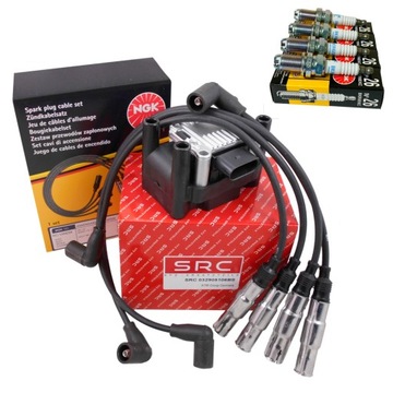 Провода зажигания катушка свечи audi a3 a4 b5 b6 b7 vw golf v vi passat 1.6 фото №1