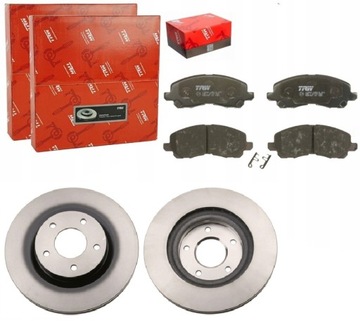 Диски + тормозные колодки перед mitsubishi outlander iii asx / asx iii 1.8-2.4 2010- фото №1