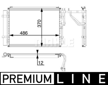 Ac60000p конденсатор кондиционера hyundai ix20 1.4/ фото №1