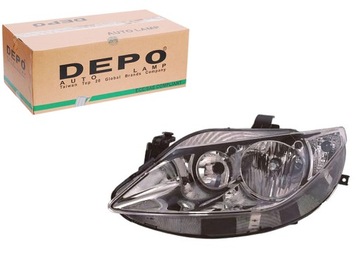 Depo фара seat ibiza iv 03.08- le chromo фото №1