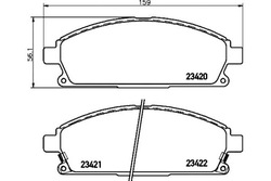 Hella набір - комплект гальмівні колодки гальмівних 45022s3 фото №1