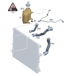 Оригінальний бачок розширювальний mercedes c 200 фото №1