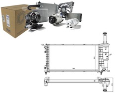 Nis61898 радиаторов двигателя fiat idea фото №1