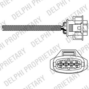 Лямбда-зонд delphi es20315-12b1 opel agila фото №1