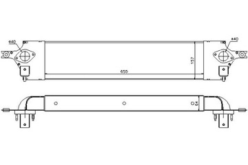 Інтеркулер nissens 14461jg70b 144613uc0c 14461jg7 фото №1